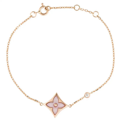 [BLUE TEARS]STAR 1 DIAMOND PINK GOLD BRACELET
