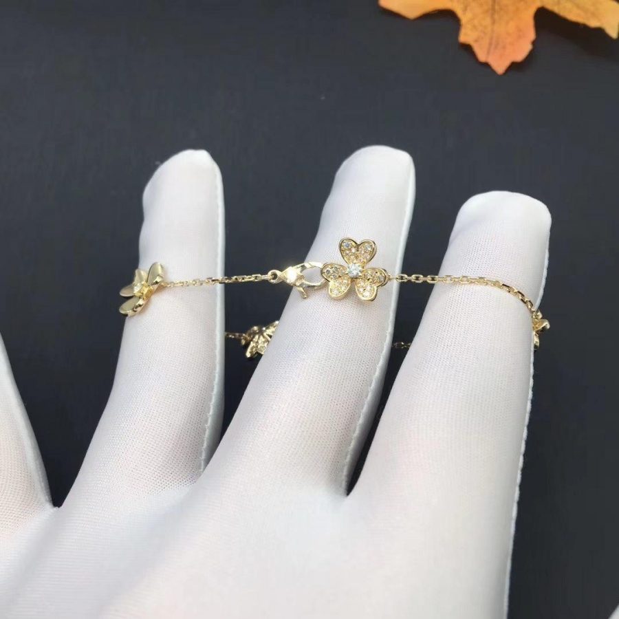 [BLUE TEARS]FRIVOLE GOLD 5 FLOWERS BRACELET