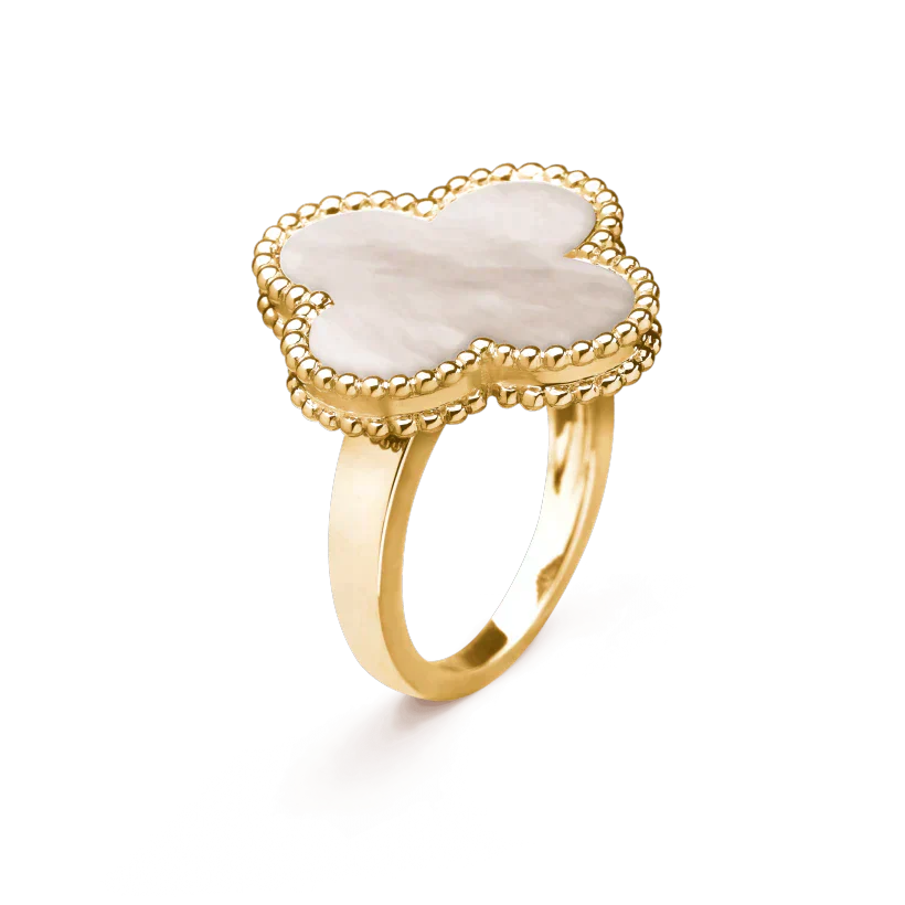 [BLUE TEARS]CLOVER WHITE MOP RING