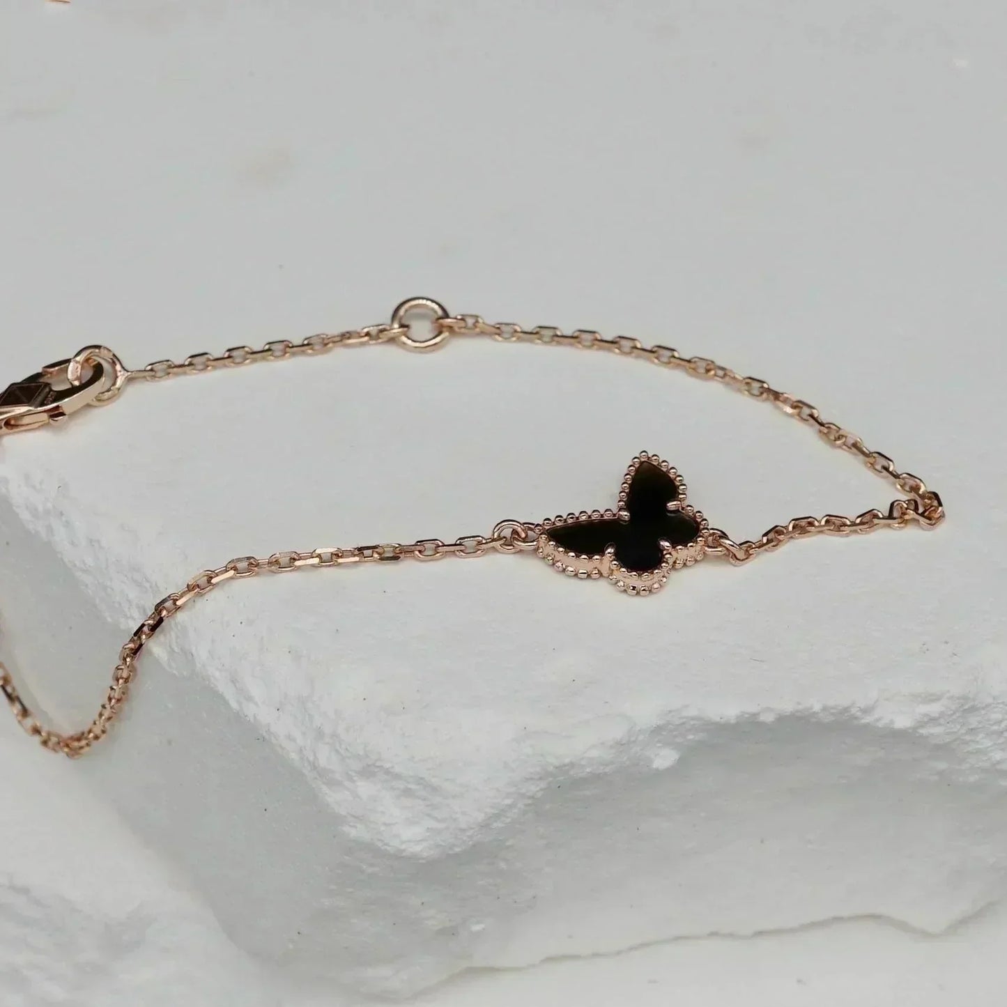 [BLUE TEARS]BUTTERFLY ONYX  BUTTERFLY BRACELET