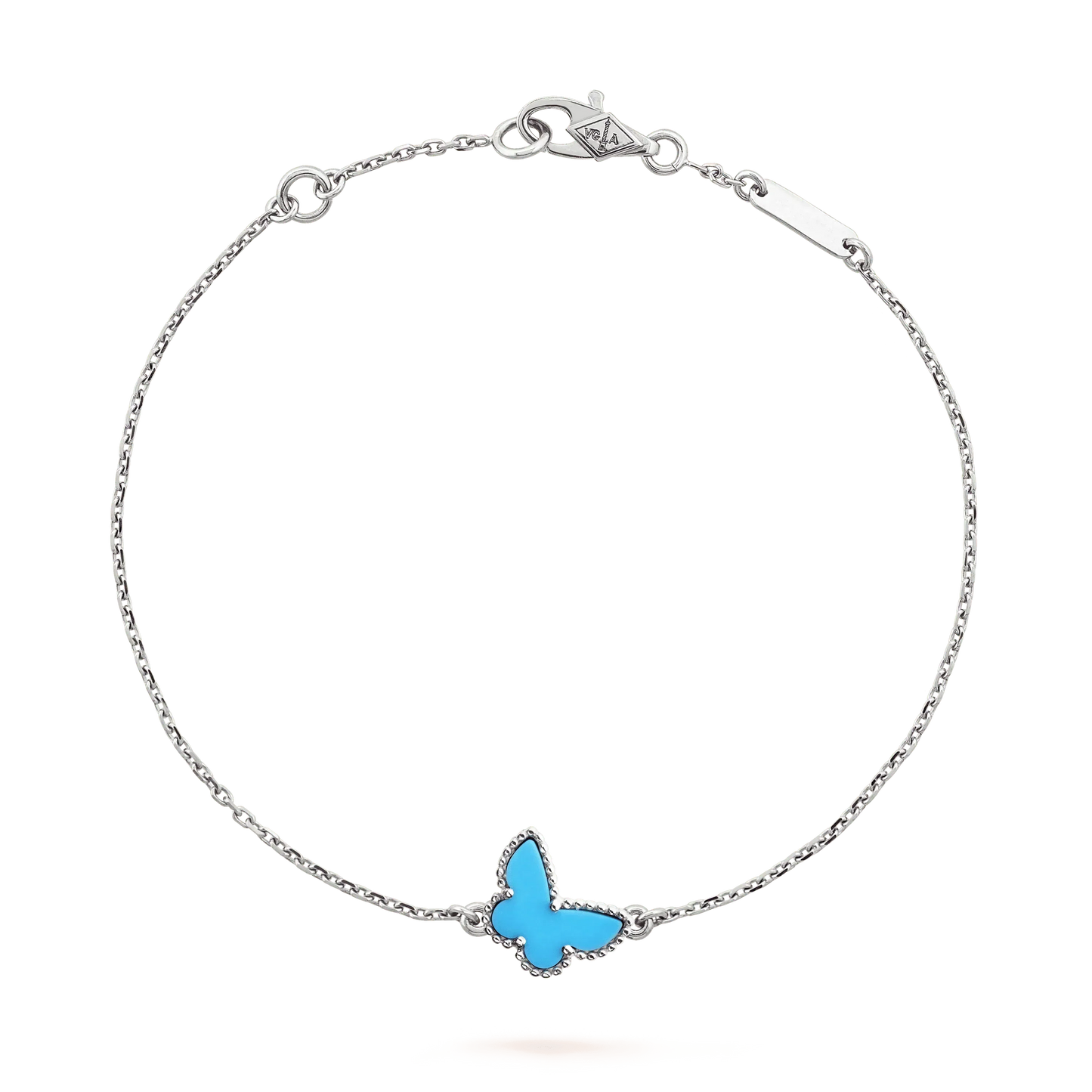 [BLUE TEARS]BUTTERFLY TURQUOISE BUTTERFLY BRACELET SILVER
