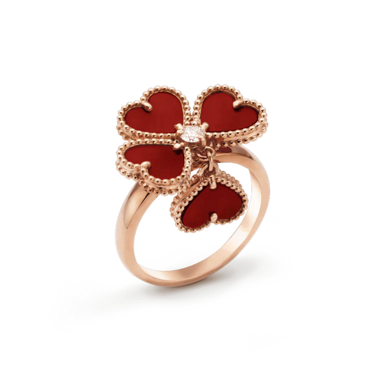 [BLUE TEARS]SWEET CLOVER CARNELIAN RING