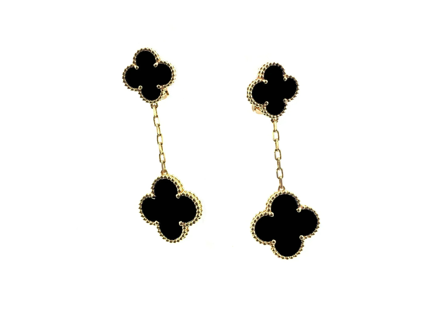 [BLUE TEARS]CLOVER 2 MOTIFS  EARRINGS (MULTIPLE CHOICESC